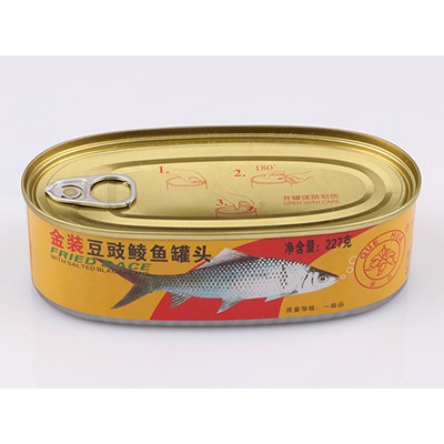 Canned dace with lobster sauce